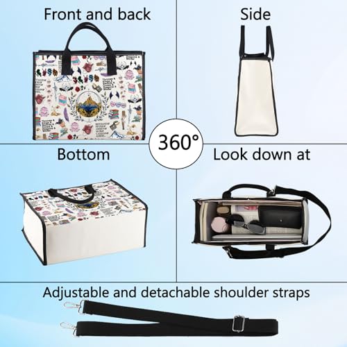 BWWKTOP Bookish Makeup Bag Book Lovers Gifts Bookworm Makeup Zipper Pouch Bag Bookish Merchandise (PHYSA BG)