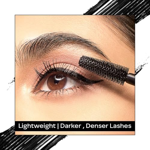 Facescanada Volumizing Mascara | Lightweight Formula with Almond Oil for Nourished, Dense & Fuller Looking Lashes | Smudge Proof, Long Lasting Eye Makeup | 0.32 Fl Oz (9.5ml)