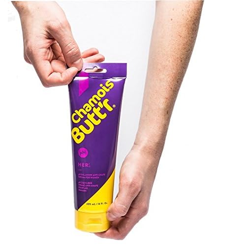 Chamois Butt'r Original Anti-Chafe Cream, 8 oz Tube & Her' Anti-Chafe Cream, 8 Ounce Tube