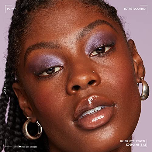 NYX Jumbo Eye Pencil Duo - Eggplant & Iced Latte Blendable Eyeshadow Stick & Eyeliner Pencils