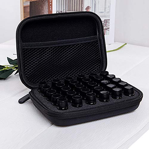 OUKENS Essential Oil Storage, 30 Bottles Essential Oil Holder Traveling Carrying Case Storage Box, Essential Oil Case for 1-3ml Bottles Travel Storage Organizer Bag