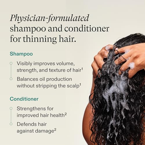 Nutrafol Shampoo, Cleanse and Hydrate Hair and Scalp, Improves Hair Volume, Strength and Texture, Physician-formulated for Thinning Hair, Color Safe, Sulfate Free