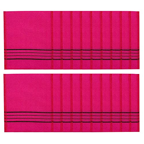 Genuine Korean Exfoliating Scrub Bath Mitten 20pcs -14 cm x 15 cm (5 inch x 6.3 inch) Red
