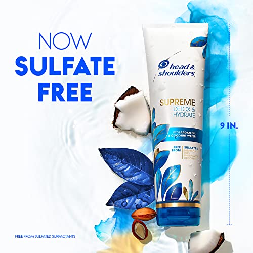 Head & Shoulders Supreme Detox & Hydrate Hair & Scalp Conditioner, Coconut, 9.4 Fl Oz