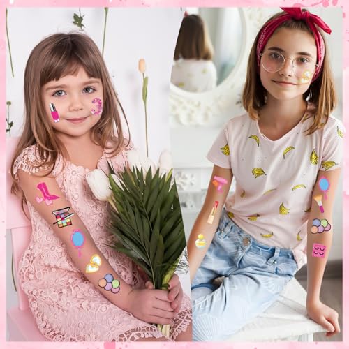 Little Miss Threenager Birthday Decorations - Joybileefun 8 Sheets Threenager Birthday Decorations Girl Temporary Tattoos Threenager Party Decorations 3rd Birthday Party Decor for 3 Year Old Girl