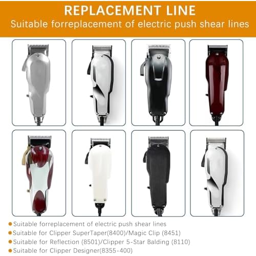Replacement Cable for Wahl Clipper,00647-500 Electrical Power Cord for Wahl Trimmers,Hair Clipper Wire Fits for Senior,5Star Senior,Designer,Super Taper,Balding,Magic Clip,etc