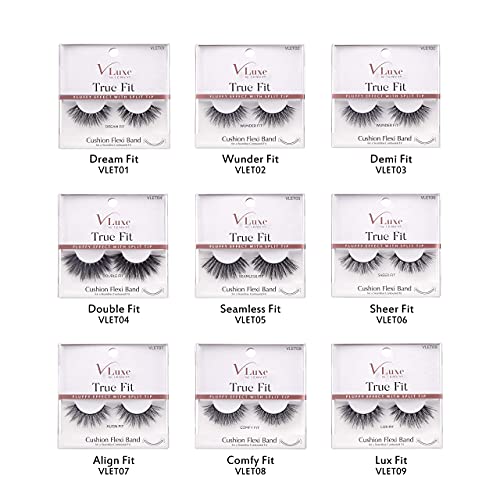 i?ENVY 2 Pairs False Eyelashes True Fit Lashes Soft & Natural Volume (Comfy Fit) (Pack of 4)