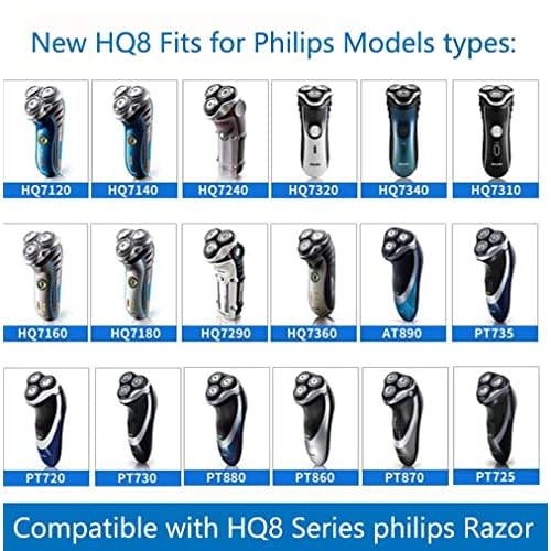 HQ8 Replacement Heads for HQ8 Shaver (9-pc Pack)