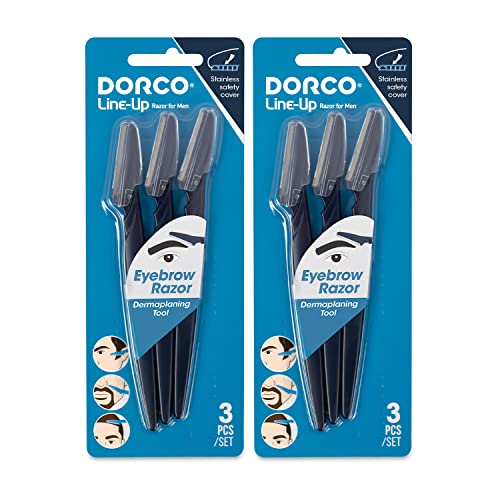 Tinkle Dorco Beauty & Grooming Bundle - Tinkle Dermaplaning Tool & Line-Up Razor, Complete Facial Hair Management Kit (18 Blades)