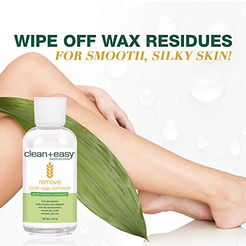 Clean + Easy After Wax Remover Oil for Skin ? Post Wax Care & Soothing Residue Remover for Smooth Skin, 5 fl oz