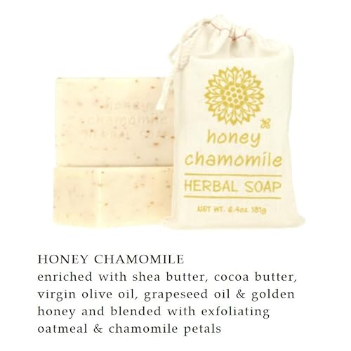 Greenwich Bay Trading Co. Herbal Bar Soap Set, 6 Scents, 6.4 Oz Each - Lemon Thyme, Lavender Sage, Vanilla Bourbon, Tobacco Flower, Honey Chamomile, Rose Petals