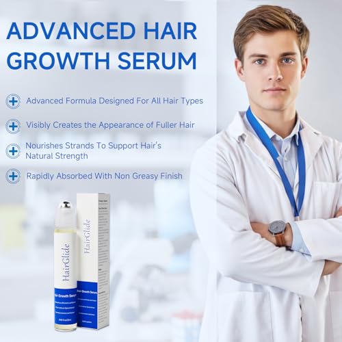 Hair Growth Serum Roll On, Rosemary Oil for Hair Growth, Be Roll On Rosemary Plant Essential Oils Extract Helps Support Body Thicker Fuller Hair for Men Women Wise Pick