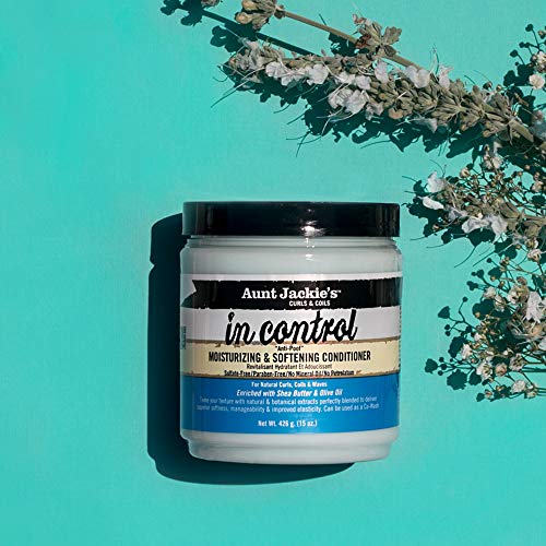 Aunt Jackie's in control 15oz - "Anti-Poof" Moisturizing & Softening Conditioner (Pack of 2)