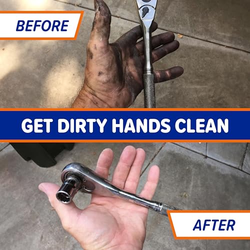 M/A Wonder Scrub - Industrial Strength Mechanic Hand Cleaner - Heavy Duty Walnut Shell Soap - Tough on Grease, Dirt, Oil, and Paint (2 bottles 400ml)