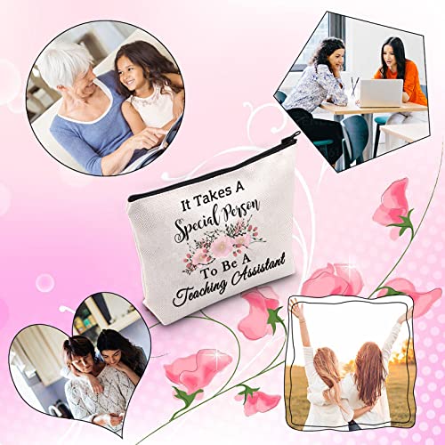 Teacher's Aide Gift It Takes A Special Person To Be A Teaching Assistant Teacher Appreciation Makeup Bag (Special teaching assis)