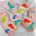 Big Dot of Happiness Roar Dinosaur Temporary Tattoos for Kids, Birthday Party Favors, Kids Tattoo Favor Kit, T-Rex Party Decorations, Boy Dino Party Supplies, 12 Sheets