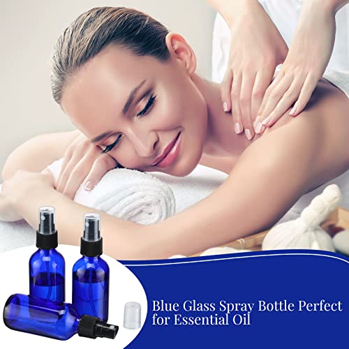 Eccliy 32 Pcs Glass Spray Bottles 2 oz for Essential Oils Small Fine Mist Refillable Mini Liquid Cosmetic Spray Bottles Containers for Travel Cleaning Skin Care Plants