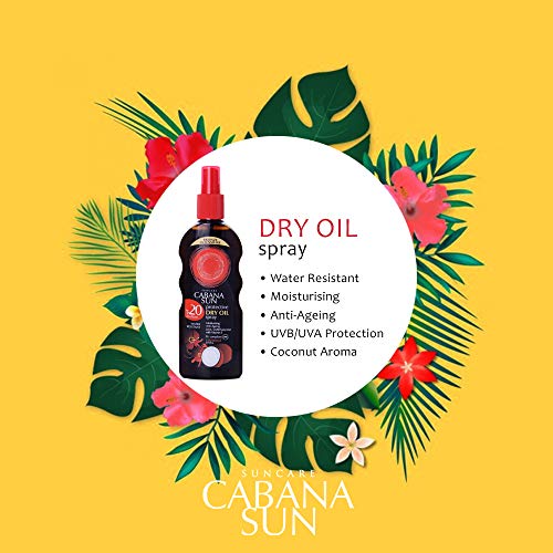 Deep Tanning Dry Oil Spray Coconut Water Resistant 200ml SPF20