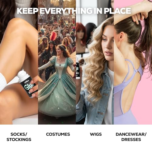 So Danca Glue-teus Maximus Roll-On Body Adhesive ? Hypoallergenic, Sweat-Resistant Body Glue for Dancers, Costumes, Cosplay, Stagewear, Leotards & Pageants