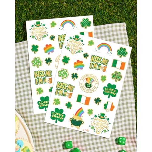 xo, Fetti St Patricks Day Decorations Tattoos - 50 styles | Shamrock Supplies, Kiss Me I'm Irish Party, Leprechauns