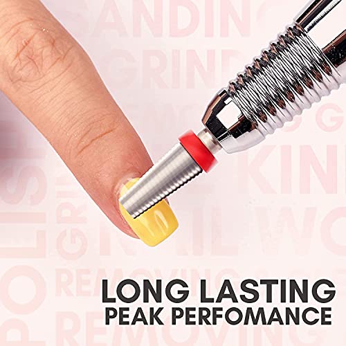Makartt Nail Drill Electric Nail File Machine JD700 with Nail Drill Bits Fine Efile Bits Tungsten Carbide Bundle