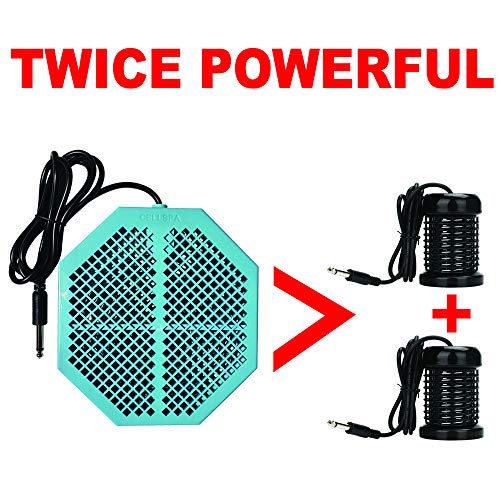 2 Pack CS-900 Twice Powerful 6.5" x 5.5" Ion Detox Foot Bath Arrays Flat Dual Coil Stainless Steel Aqua Ionic Cleanse Array Compatible With Most 1/4" Plug Type Detox Machines