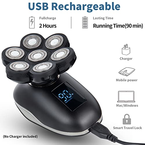 Head Shavers for Bald Men+UPTARD 7D Blade Replacement Heads