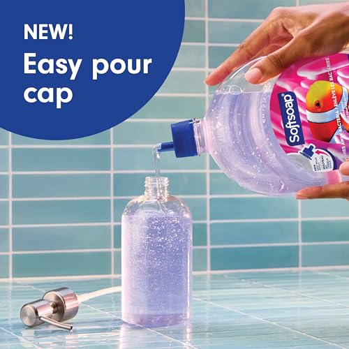 SOFTSOAP Liquid Hand Soap Refill, Aquarium, Bulk Hand Soap, Commercial Hand Soap, 300 oz Total (50 oz|Case of 6) US05262A