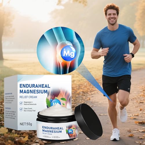 EnduraHeal Magnesium Cream,Magnesium Relief Bone Healing Cream,New Upgraded Joint Creams,Joints and Bone Advanced Creams,for Neck,Waist,Back,Hand,Feet and Leg,for All Skin Types(2PCS,50g)