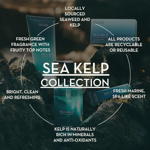 Scottish Fine Soaps Sea Kelp Collection Hand Care Set with Organic Seaweed, Marine Spa Fragrance, Recyclable Packaging