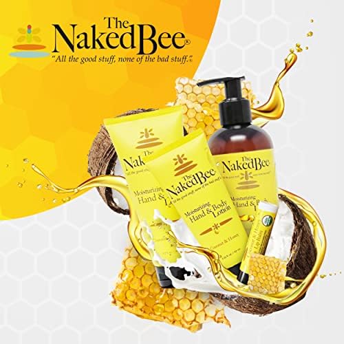 The Naked Bee Orange Blossom Honey Hand Cream (8 oz) Intensive Nourishing Cream for Smoother and Softer Hand - Unscented Deep Moisture and Repair for Dry Skin