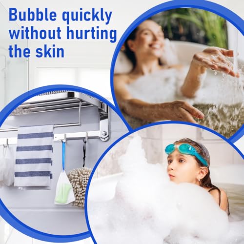 240 Pcs Soap Bag Bubble Mesh Bags Exfoliating Soap Pouch with Drawstring for Foaming Drying Easy Bubble Store