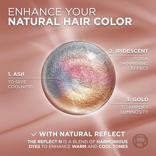 L¡¯Oreal Paris Excellence Universal Nudes Permanent Hair Color, Ammonia Free Hair Dye for Gray Hair Coverage, 6N Natural Light Brown, 1 Kit (Pack of 2)