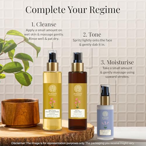 Forest Essentials Delicate Facial Cleanser Saffron and Neem 50 Milliliter