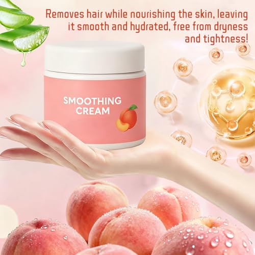 Facial Hair Removal Cream, Professional Depilatory Care Cream, Upper Lip & Chin Hair Remover for Sensitive Skin, Smooth Skin Treatment for Women & Men