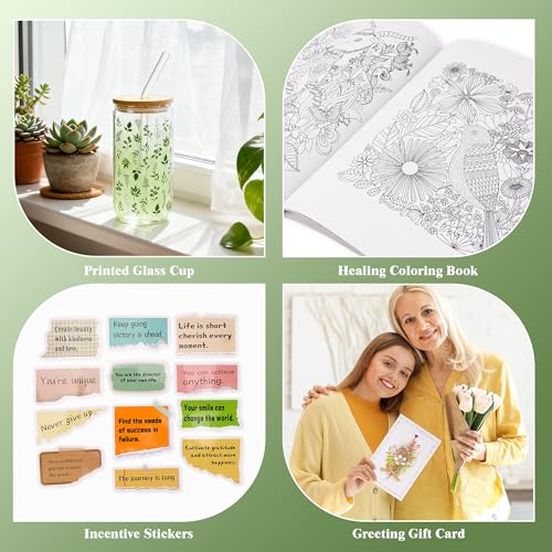 10 Gift Baskets for Women Set, Self Care Get Well Soon Gifts for Women, Teen Easter Basket, Care Package Thinking of You Inspirational Spa Gift Baskets for Mom Her Friend Sister Wife Friendship
