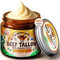 Beef Tallow for Skin - Moisturizer Cream - 100% Grass Fed - Whipped Beef Tallow - Manuka Honey - Organic Jojoba Oil, Shea Butter - Supports Eczema, Rosacea - USA - Fragrence Free - 4 oz