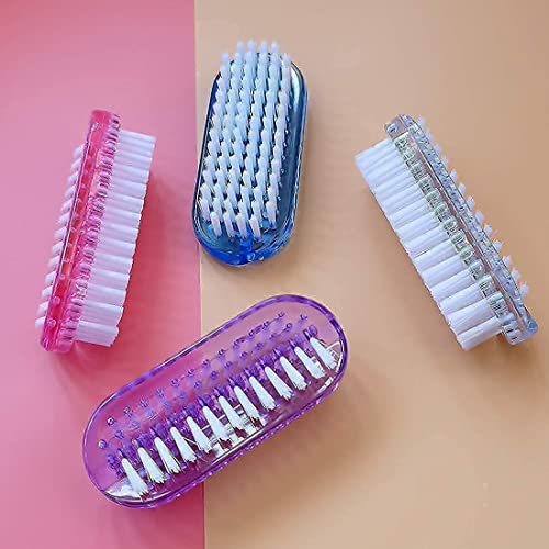 Nail Scrub Brush Handle Grip Foot Brush Fingernail Brush Soft Stiff Bristles Scrubber Nails Toes Cleaning Brush for Men Women Kids,8 PCS