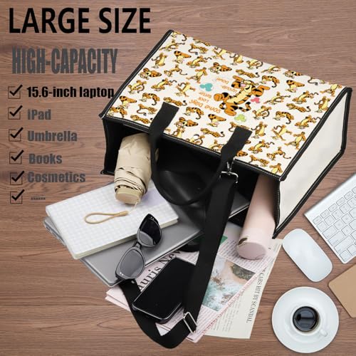 WZMPA Funny Tiger Cosmetic Makeup Bag Tiger Inspired Gift Some Days Look Better Upside Tiger Zipper Pouch Bag Tiger Merchandise (Some Days Tiger BG)