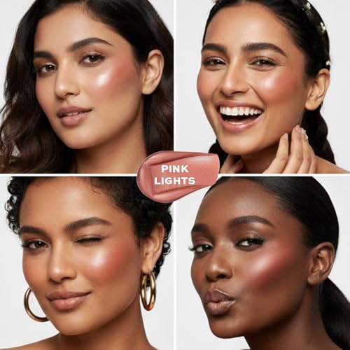 Revolution Super Dewy Liquid Highlight Illuminator, Pink Lights, 0.5 fl oz / 15ml