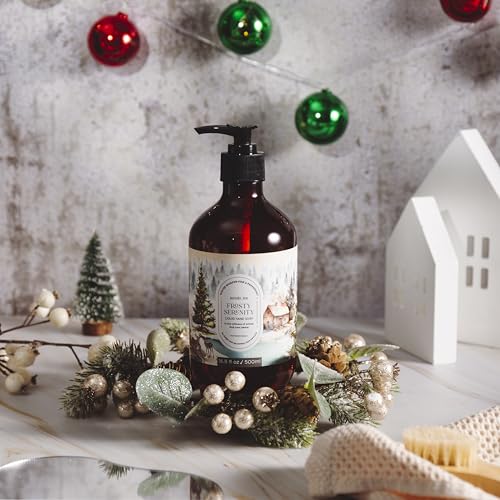 ROMIIE ZOI Christmas Liquid Hand Soap with Gift Box - Wintertide Wonder, Infused with the Winter Woods Aroma - 500ml/ 16.8 fl.oz