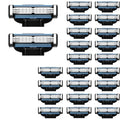 24 Pcs Razor Blade Refills for Men,Compatible with Ma-ch 3 Razor Blades Refill Disposable Blade Manual Beard Trimmer Safety Replacement Shaver Heads Set