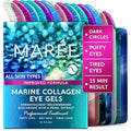 MAREE Under Eye Patches for Puffy Eyes and Dark Circles ? Under Eye Mask with Collagen & Hyaluronic Acid ? Undereye Mask Patches for Women ? Parches para Ojeras Puffiness & Under Eye Bags | 12 Pair