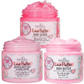 Love Flutter Body Scrub, Whipped Bath Soap & Shave Cream and Body Butter Bundle