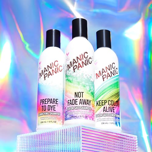 MANIC PANIC Not Fade Away Color Safe Shampoo for Women & Men ? Sulfate-Free, Cruelty-Free & Vegan Shampoo for Color Treated Hair ? pH Balanced With Nourishing Sunflower & Herbal Extracts (8oz)