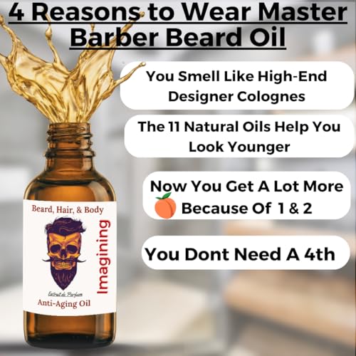 3 Bottle Sample Pack 11 Natural Anti-Aging Cologne Scented Beard Oils For All Men, Beard Growth and Conditioner | Dry Flaky Dandruff skin | Oily Skin ( Avintus, Exclusive, Tobacco Vanilla )