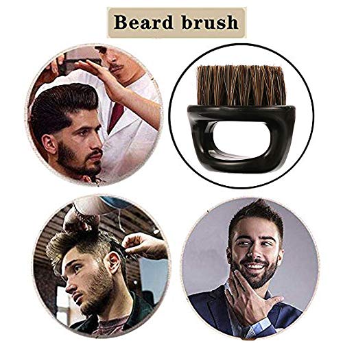 2-Pack Beard Brush for Men - Men's Beard Brush (Essential Tool For Professional Barbering & Grooming Services), Brush Neck Face Duster Brush for Hairdressing Salon Household