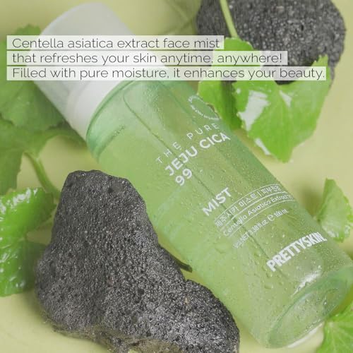 PRETTYSKIN The Pure Jeju Cica 99 Facial Mist 3.38fl.oz.(100ml) Centella Asiatica Extract 99%