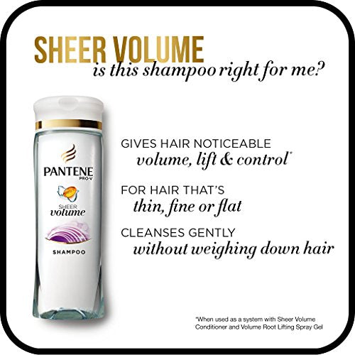 Pantene Pro-V Sheer Volume Shampoo, 12.6 Fl Oz