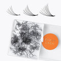 Eyesy Lash 500 Promade Fans - Volume Premade Lash Fans for Eyelash Extensions Pointy Base Handmade Loose Pre Made Eyelashes Middle Stem Soft and Lightweight (5D 0.07 D 12mm)